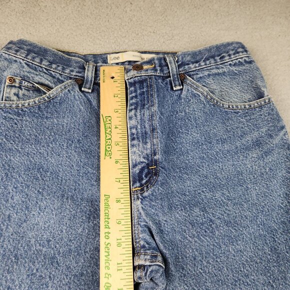 Mens 33x32 Blue Vintage LEE Jeans Regular Fit Straight Leg Stonewash Wallet Wear - Picture 4 of 9
